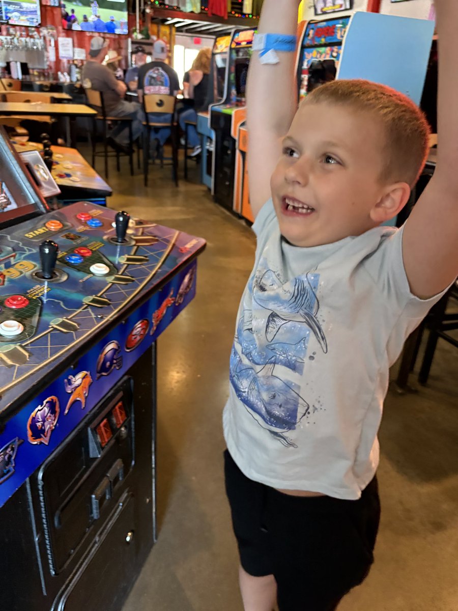The Bro Dominated this Weekend
Fishing, Pool Trips, and Arcade Alley to learn about NFL Blitz