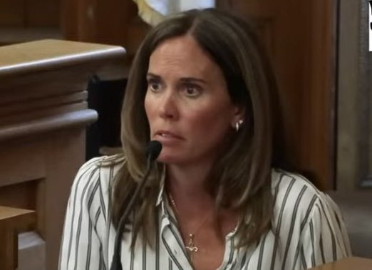 BlivvyBenson's tweet image. This is the face of a woman who damn-well KNEW that a Nautical theme wouldn't sit right with the jury....YET HERE SHE IS IN A TOP THAT SCREAMS OPEN SEA MOTHER AND NOT SOCCER MOM CHIC....YOU THINK I'M GONNA TRUST WHAT YOU HAVE TO SAY JENNIFER? UGH. 

#BRAZEN