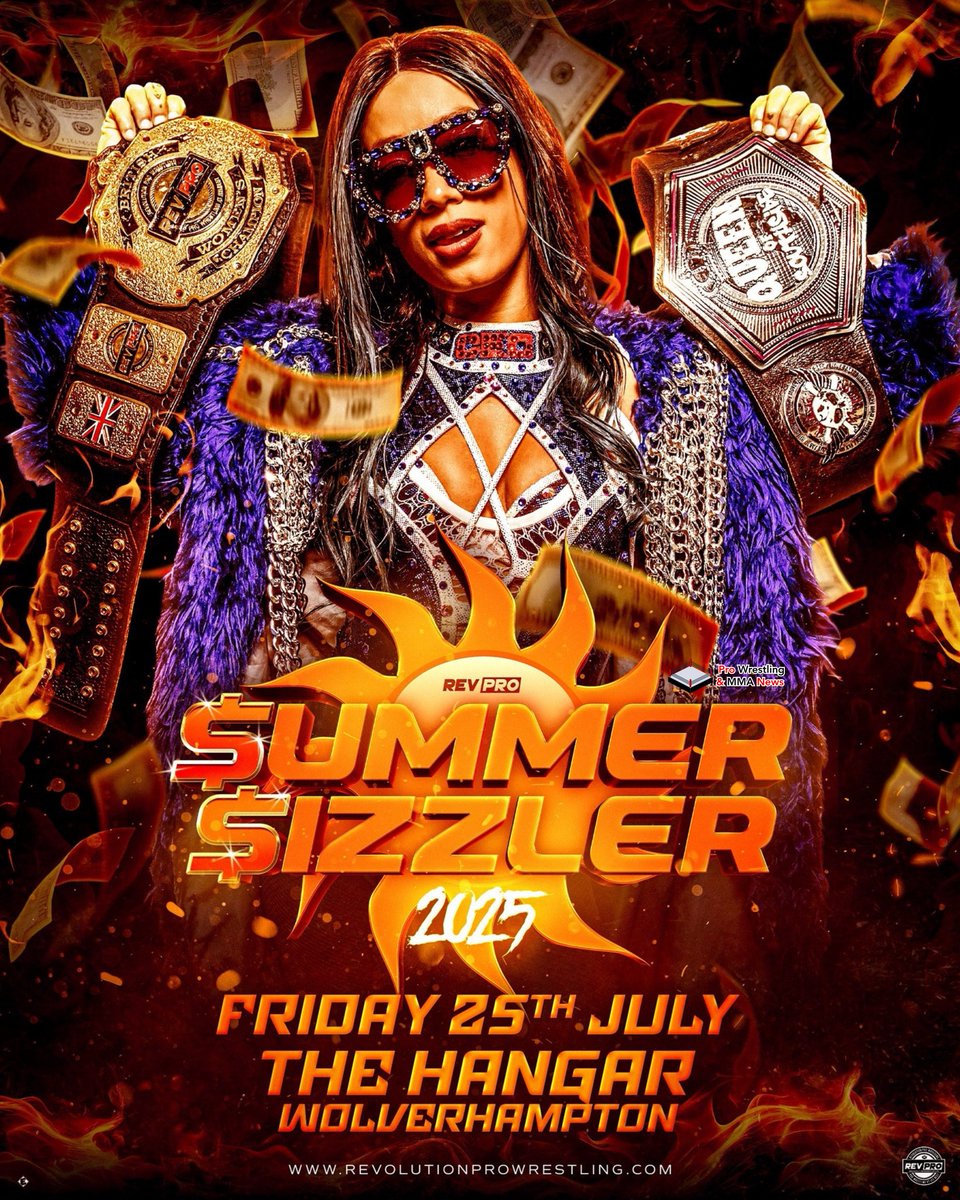 PWMMANews's tweet image. Mercedes Mone announced for #RevPro Summer Sizzler.