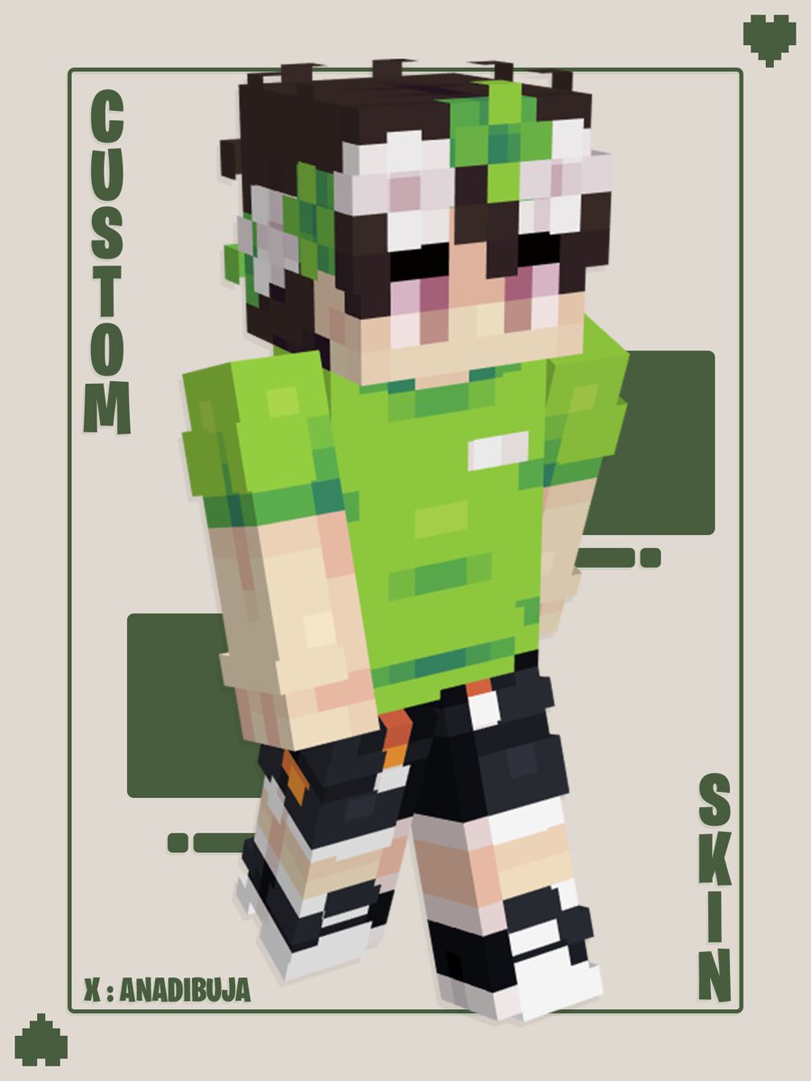 Minecraft Custom Skin - Commission <a href="/ArycerX/">Arycer 🪲</a> 💐

Portfolio: behance.net/ana_h      
VGen: vgen.co/AnaDibuja 

#minecraft #pixelart #minecraftskin #commission