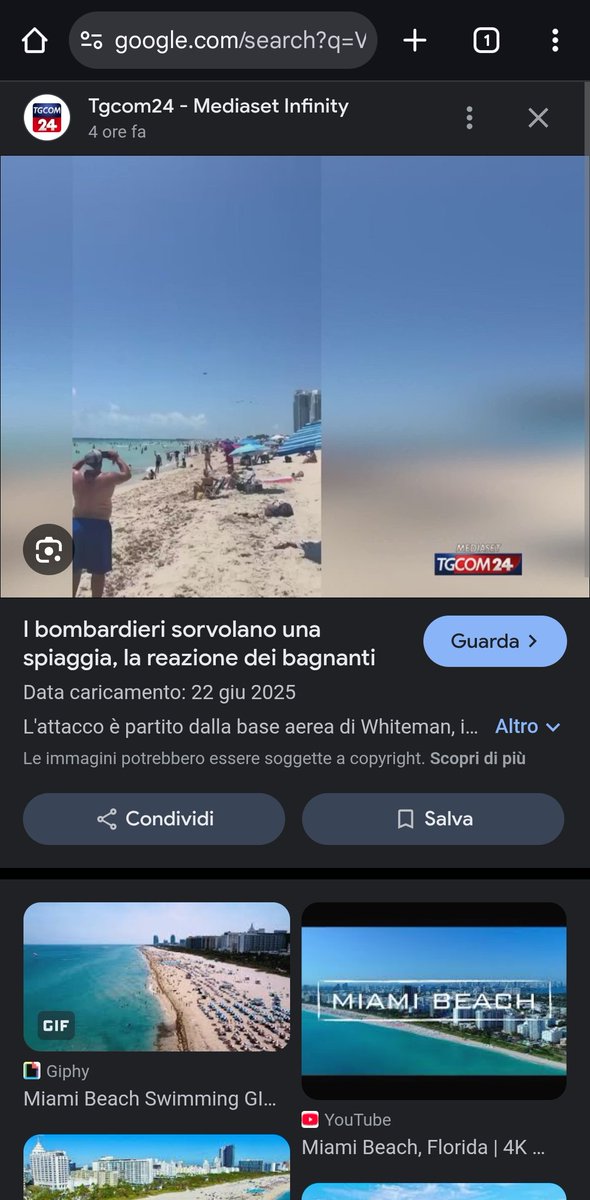 Valdi85's tweet image. TGCOM24 ha pubblicato (per pochi minuti) un video con aerei militari USA acclamati su una spiaggia, al suono di #Thunder dei #Metallica. Rimosso in fretta. Anche se fosse di repertorio, farlo ora e in quel modo è una scelta editoriale molto discutibile.