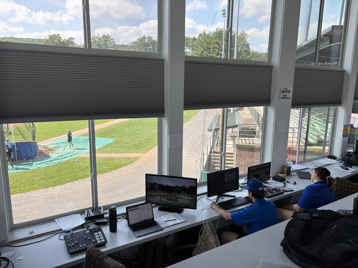 Dan Shea (@danshea775) on Twitter photo Checking in from game 13 on this young NECBL season, the Waves head to Bristol, CT to take on the Blues!
Impressive broadcast setup here at Muzzy Field, I’ll have the call with my partner <a href="/KobyBraunstein/">Koby Braunstein</a> on The NECBL Network
First pitch 5:00 PM Checking in from game 13 on this young NECBL season, the Waves head to Bristol, CT to take on the Blues!
Impressive broadcast setup here at Muzzy Field, I’ll have the call with my partner <a href="/KobyBraunstein/">Koby Braunstein</a> on The NECBL Network
First pitch 5:00 PM