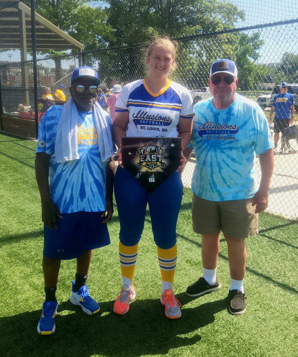 SophiaMOtten's tweet photo. Got the shutout in the circle in the semi-final game and then the game-winning RBI in the championship as the St. Louis Illusion completed another winning weekend. On to Michigan and then Tennesse for the next several weeks of Illusion softball. https://t.co/M0jYeVmLdV