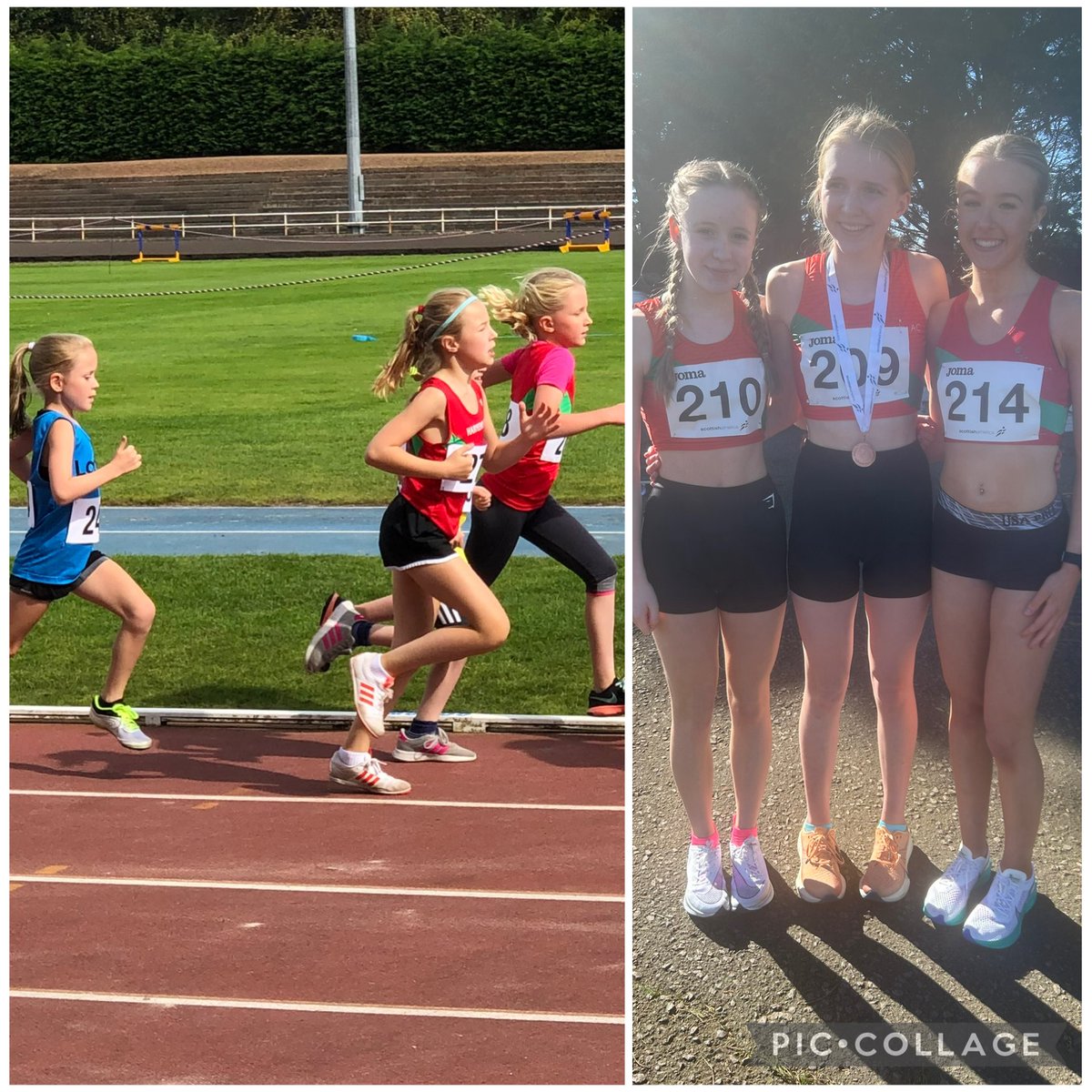 Back in 2019 when the little <a href="/LothianRunning/">Lothian Running Club</a> athlete was chasing the <a href="/HarmenyAC/">Harmeny Athletic Club</a> girls, fast forward a few years and she’s now part of their team 🥰 #runningfriends <a href="/scotathletics/">scottishathletics</a>