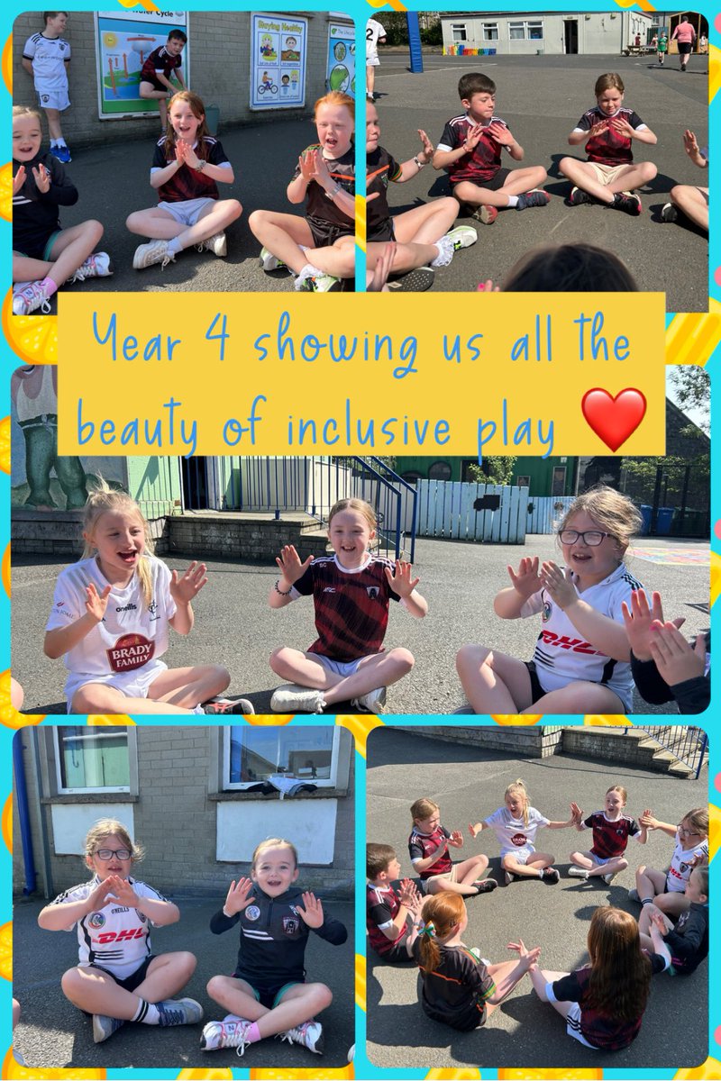 Enjoying Club Colours Day in Y3 as the children participated in  camogie and hurling tasters, and Connect and Nurture in Y4. So fabulous to see how we can be inclusive of others in lots of different ways! Being inclusive is part of who we are 💕
#picoftheweek📸