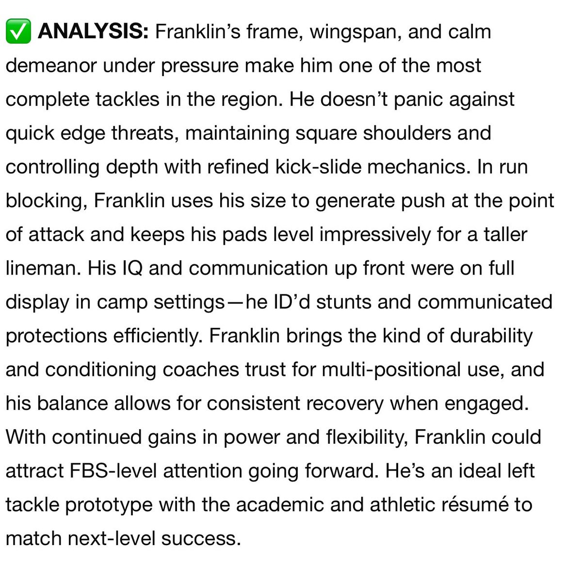 Sean Franklin (@sean_franklin_) on Twitter photo Thank you <a href="/sixstarfootball/">Six Star Football | PLUS+</a> for another great write up about my camping experience! Thank you <a href="/sixstarfootball/">Six Star Football | PLUS+</a> for another great write up about my camping experience!
