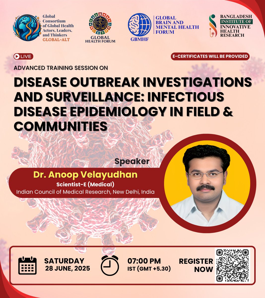 GHFGlobalHealth's tweet photo. Please Register. It's FREE.
Scan the Barcode for Registration. We look forward to hosting you on the stage of Global Health Forum.
Register at: https://t.co/pkzqDyTpyK
#GBMHF #CFP #eventsofendtimes #Health #GlobalHealth #Epidemiology #Infections #WebinarAlert #WorkshopAlert https://t.co/9v0xlUGgCp