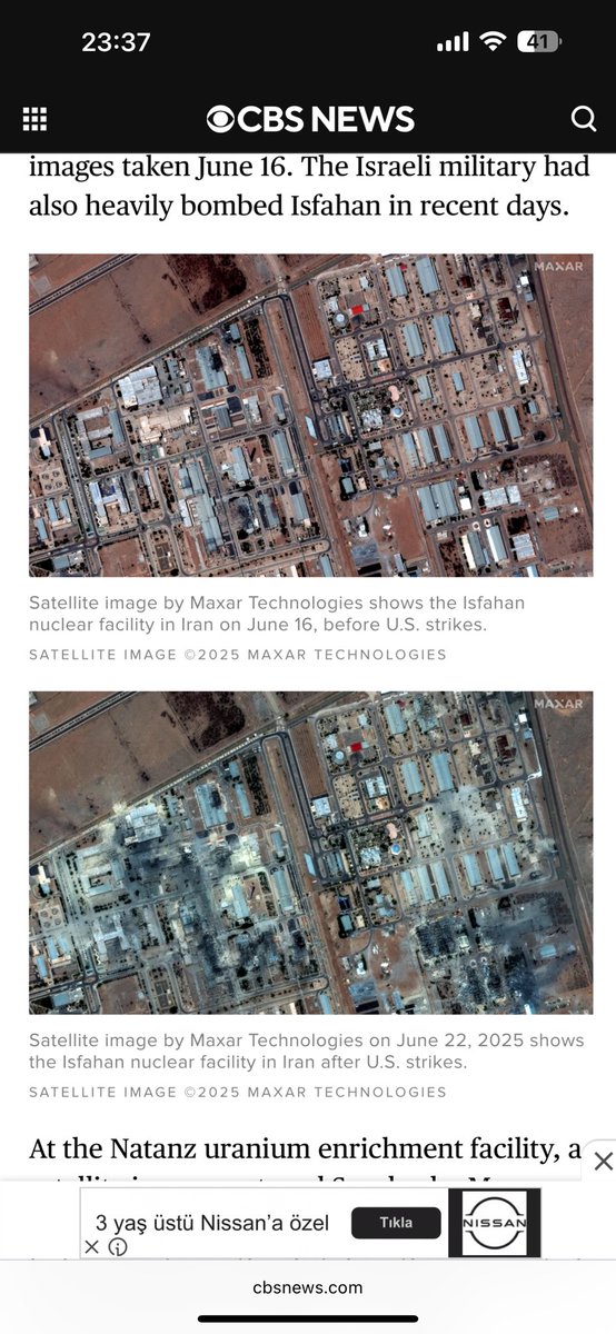doctoreye18's tweet photo. @CNNTURKProgram Fordow,isfahan abd b-2 bomabalaması öncesi sonrası görüntüleri https://t.co/pjzPfLyC44