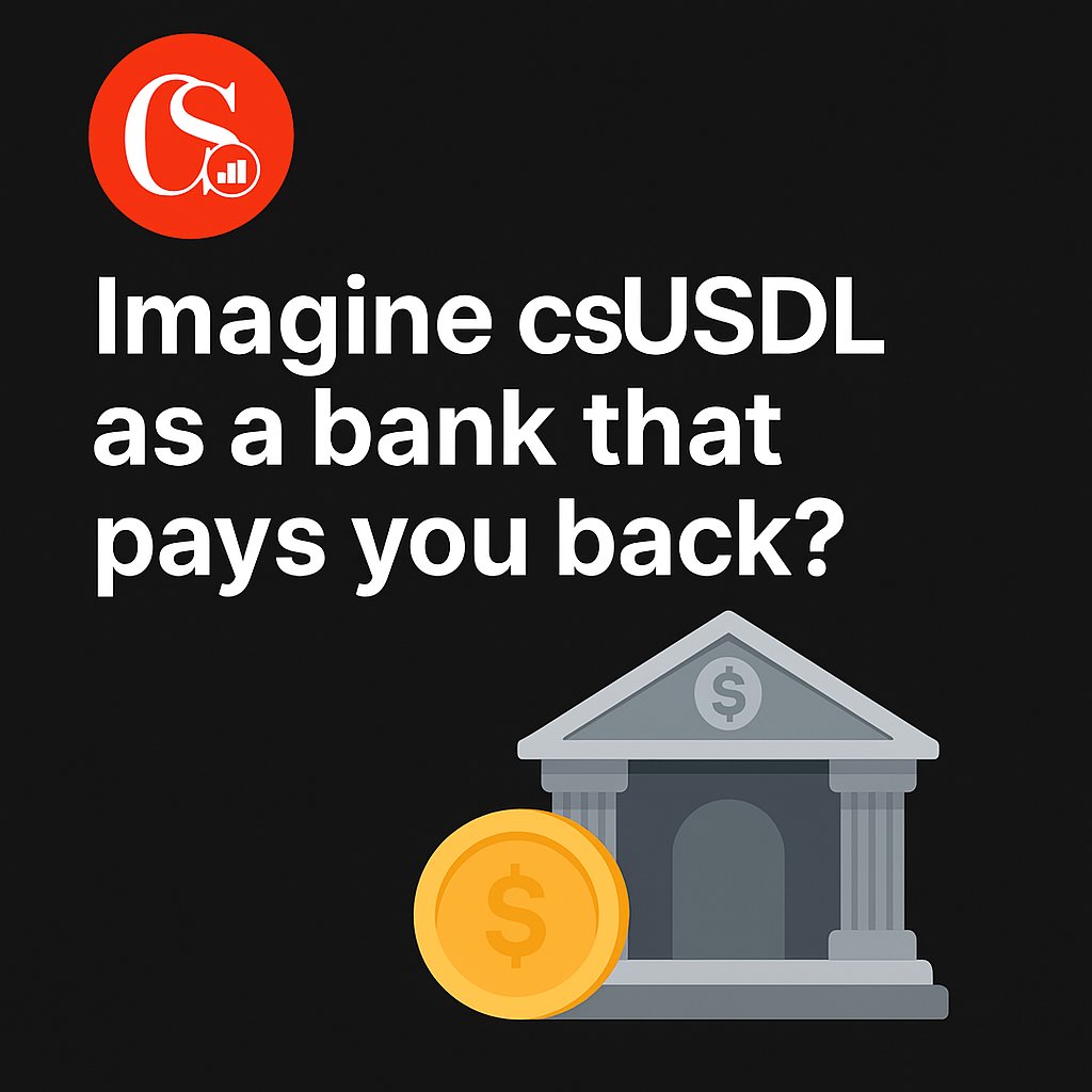 qamarx_x's tweet photo. What if your stablecoin acted like a salary-paying boss every day? ๐ต ๐ฑ
That's csUSDL. ๐ธ
csUSDL = smart digital receipt that works 24/7 โฑ๏ธ
It farms, lends, and earns for you
While you relax ๐ค
Welcome to passive DeFi ๐ฅ
#csUSDL #Coinshift #usdl #passive #income #free #web3 https://t.co/zoLax4kkKK