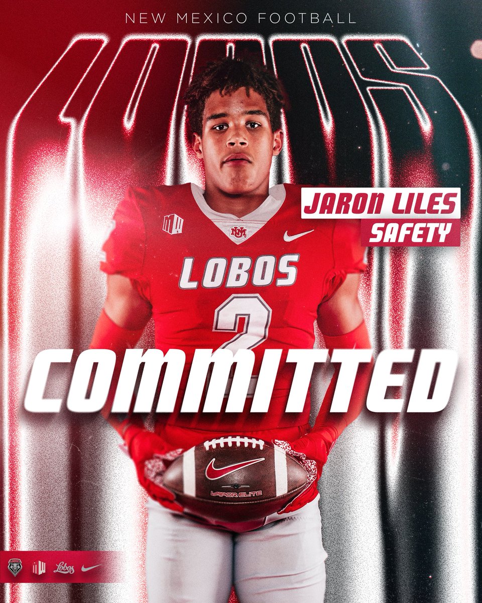 Jaron Liles (@jaronliles) on Twitter photo After many talks with my Family and coaches, I would like to thank <a href="/CoachBignell/">Clay Bignell</a> and <a href="/CoachNardo14/">Luke Nardo</a> for the help with my commitment to The New mexico lobos! <a href="/UNMLoboFB/">New Mexico Football</a> <a href="/NMLobosFootball/">New Mexico Lobos Football</a>
<a href="/QC_football/">Queen Creek Football</a> <a href="/TSchureman/">Travis Schureman</a> <a href="/CoachHowardQC/">Scott Howard</a> <a href="/QCHS_Athletics/">QCHSAthletics</a> <a href="/KyleMorgan_XOS/">Kyle Morgan CATAPULT Southwest Regional Scout</a> <a href="/BlairAngulo/">Blair Angulo</a> <a href="/alpha_lbu/">Jason Bowman</a> After many talks with my Family and coaches, I would like to thank <a href="/CoachBignell/">Clay Bignell</a> and <a href="/CoachNardo14/">Luke Nardo</a> for the help with my commitment to The New mexico lobos! <a href="/UNMLoboFB/">New Mexico Football</a> <a href="/NMLobosFootball/">New Mexico Lobos Football</a>
<a href="/QC_football/">Queen Creek Football</a> <a href="/TSchureman/">Travis Schureman</a> <a href="/CoachHowardQC/">Scott Howard</a> <a href="/QCHS_Athletics/">QCHSAthletics</a> <a href="/KyleMorgan_XOS/">Kyle Morgan CATAPULT Southwest Regional Scout</a> <a href="/BlairAngulo/">Blair Angulo</a> <a href="/alpha_lbu/">Jason Bowman</a>