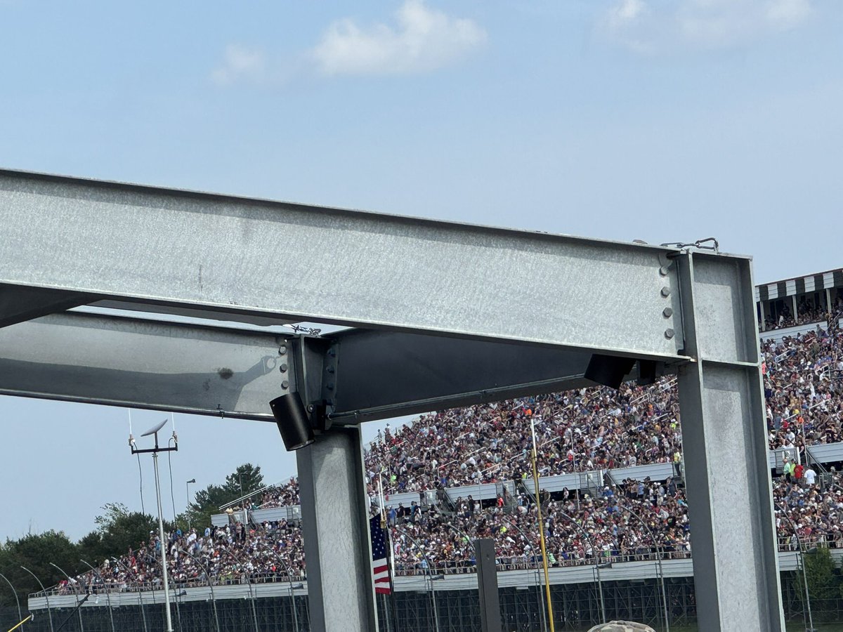 at the race