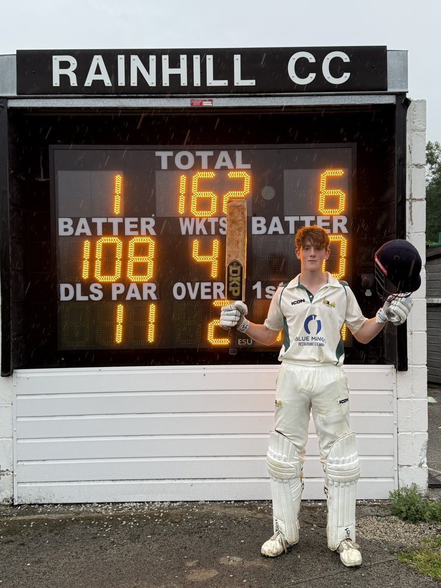 LawlerKerry's tweet image. Nathan’s 3rd century of the season (108 not out) and a brilliant team win to remain top of the league
 @RainhillCric @MTS_Sport