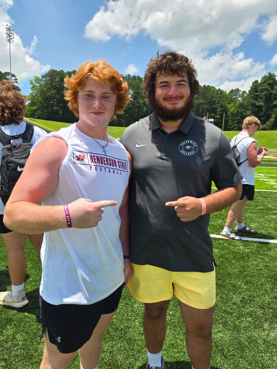 Akira Fujibayashi (@akirafujibayas2) on Twitter photo Had a great camp yesterday <a href="/ReddiesFB/">Henderson State Football</a> thanks to <a href="/CoachWarehime/">𝐉𝐀𝐊𝐄 𝐖𝐀𝐑𝐄𝐇𝐈𝐌𝐄</a> for the instruction.
<a href="/CoachMoreton76/">Austin “Tank” Moreton</a> <a href="/Luke_Hales_/">Luke Hales</a> <a href="/GWDFootball/">Coach Young</a> <a href="/GreenwoodFball/">Greenwood Football</a> <a href="/tim_radio/">Tim Terry 🎤</a> <a href="/HootensARFBall/">HootensARFootball</a> Had a great camp yesterday <a href="/ReddiesFB/">Henderson State Football</a> thanks to <a href="/CoachWarehime/">𝐉𝐀𝐊𝐄 𝐖𝐀𝐑𝐄𝐇𝐈𝐌𝐄</a> for the instruction.
<a href="/CoachMoreton76/">Austin “Tank” Moreton</a> <a href="/Luke_Hales_/">Luke Hales</a> <a href="/GWDFootball/">Coach Young</a> <a href="/GreenwoodFball/">Greenwood Football</a> <a href="/tim_radio/">Tim Terry 🎤</a> <a href="/HootensARFBall/">HootensARFootball</a>