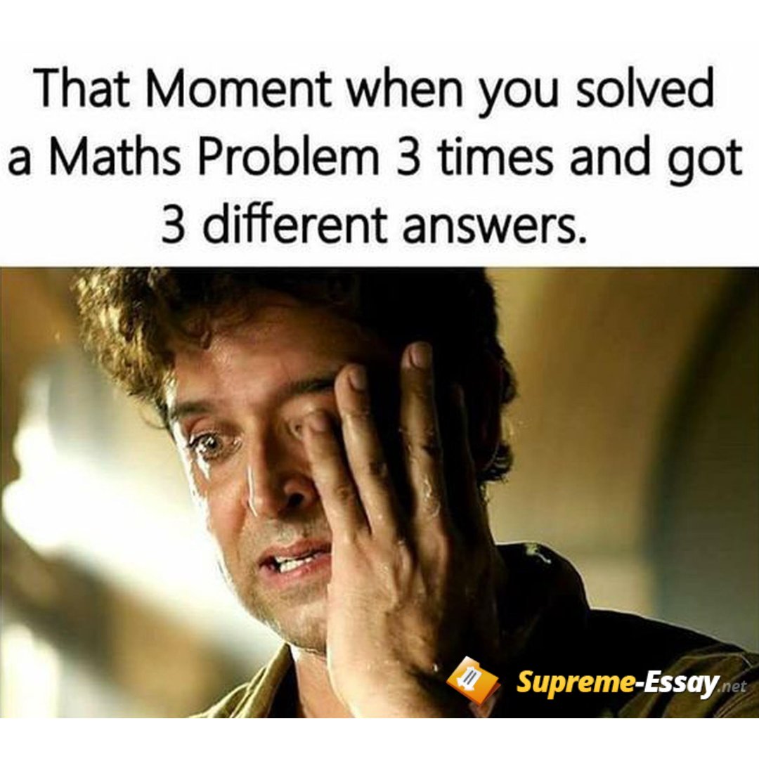 supremeessaynet's tweet photo. Have you ever triple-checked a math problem and still ended up more confused? 🤔 Which answer do you wish was right? 😅📚
https://t.co/8O6yMWGD1R
#jokes #student #maths #essayhelp #writingservice #studentlife https://t.co/XEyzY4wCug