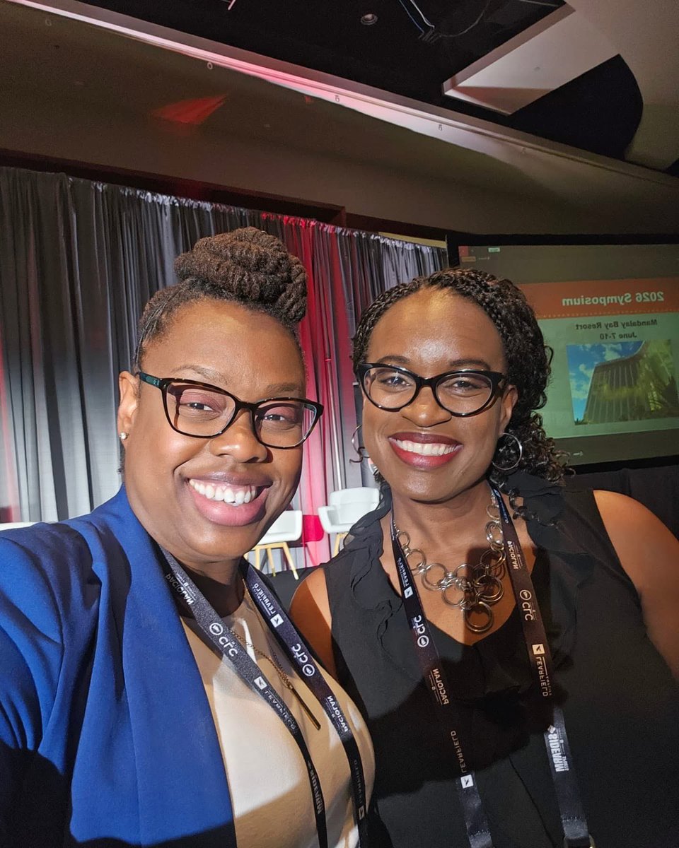 DrKKelly's tweet photo. Just two island girls from the West Side of St. Croix, U.S. Virgin Islands living this college athletics life. #HBCUADs #TerminallyDegreed @KMCtheMarketer https://t.co/DRuncLQcZH