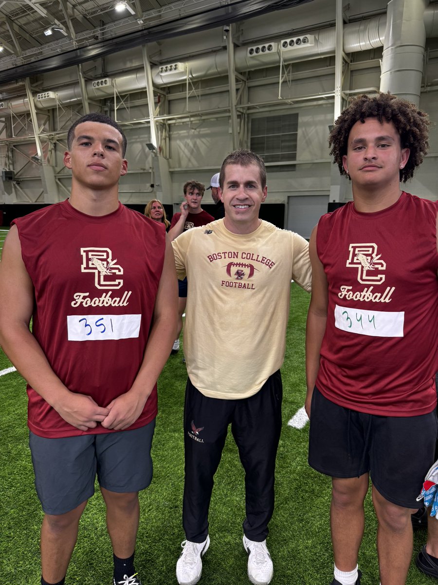 CJsutton2028's tweet photo. Thank you @BCFootball and @CoachWillBC For having me at the under classman camp!!! Thank you @titopasqualoni For teaching me things at the camp that I could work on!!!
@WestHavenFB 
@CoachManes1 
@LarryDixon7v7 
@Cadenstan24 https://t.co/R6M0mVbqTf
