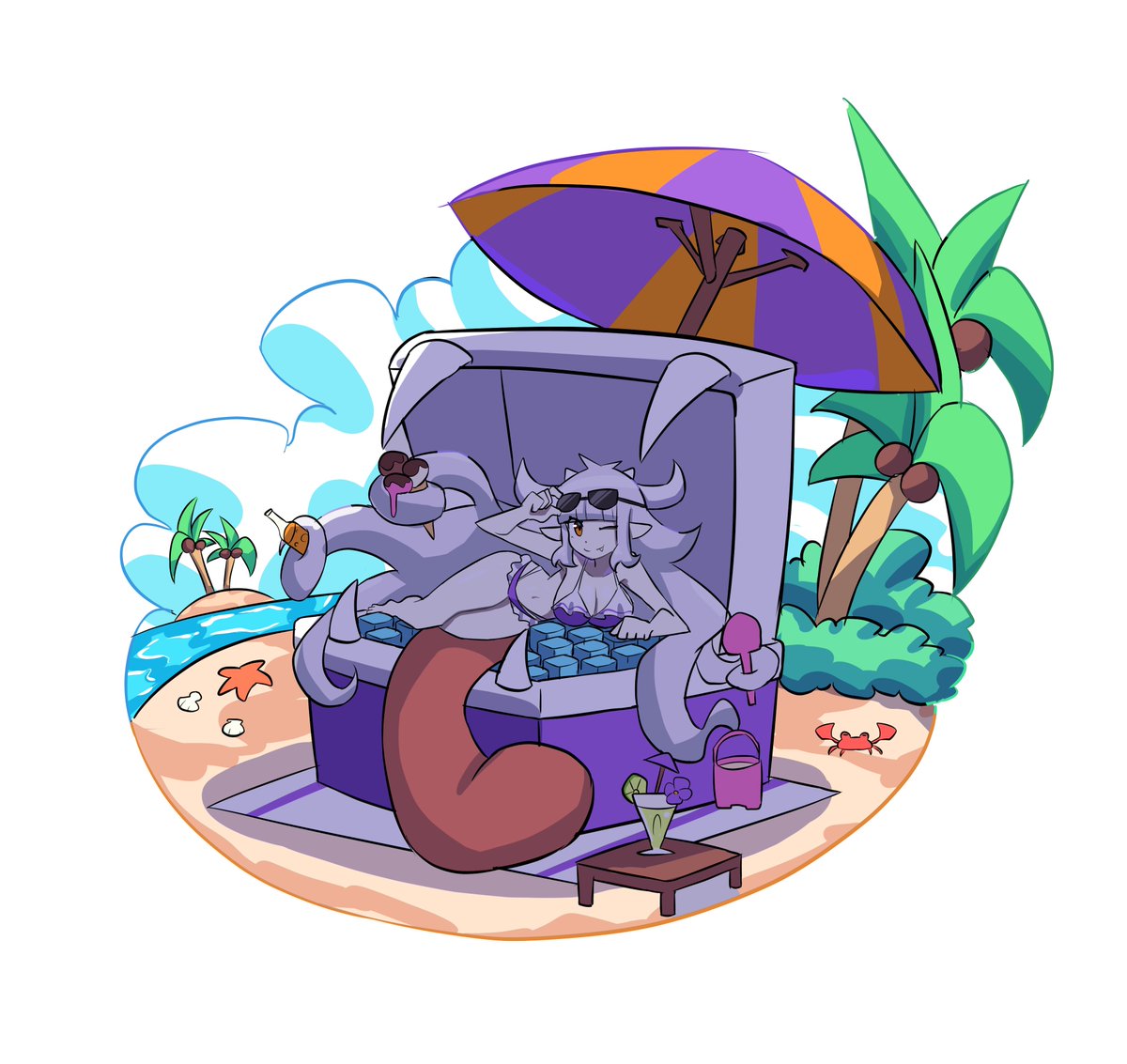 smug_suriipi's tweet image. summer time
commission for @of_citrus, thank you very much!