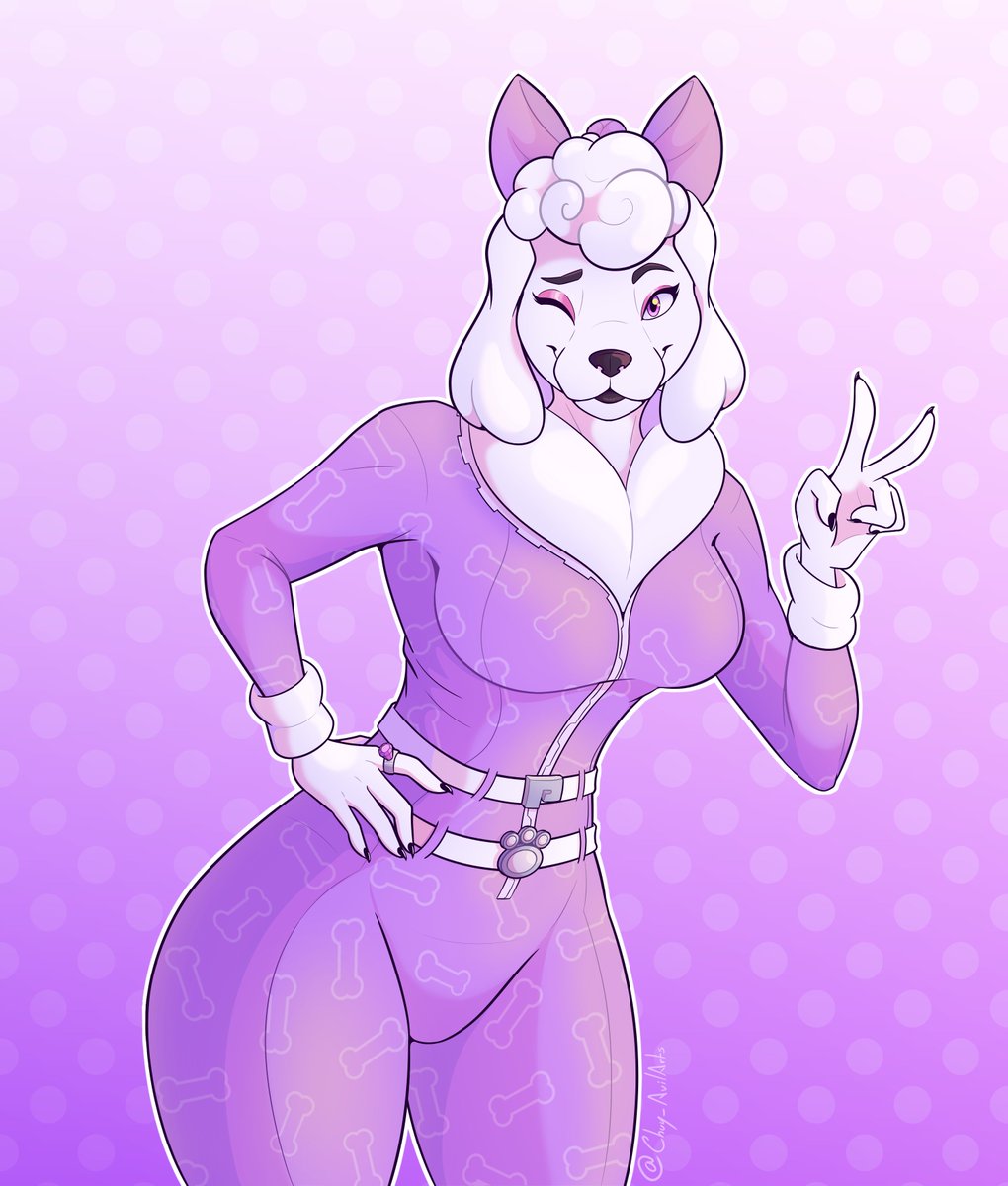 Chuy_AvilArts's tweet photo. I arrived late to draw that Fortnite poodle skin from the survey... She's cute ✨

#Fortnite #FortniteArt https://t.co/rVIaPFqUco