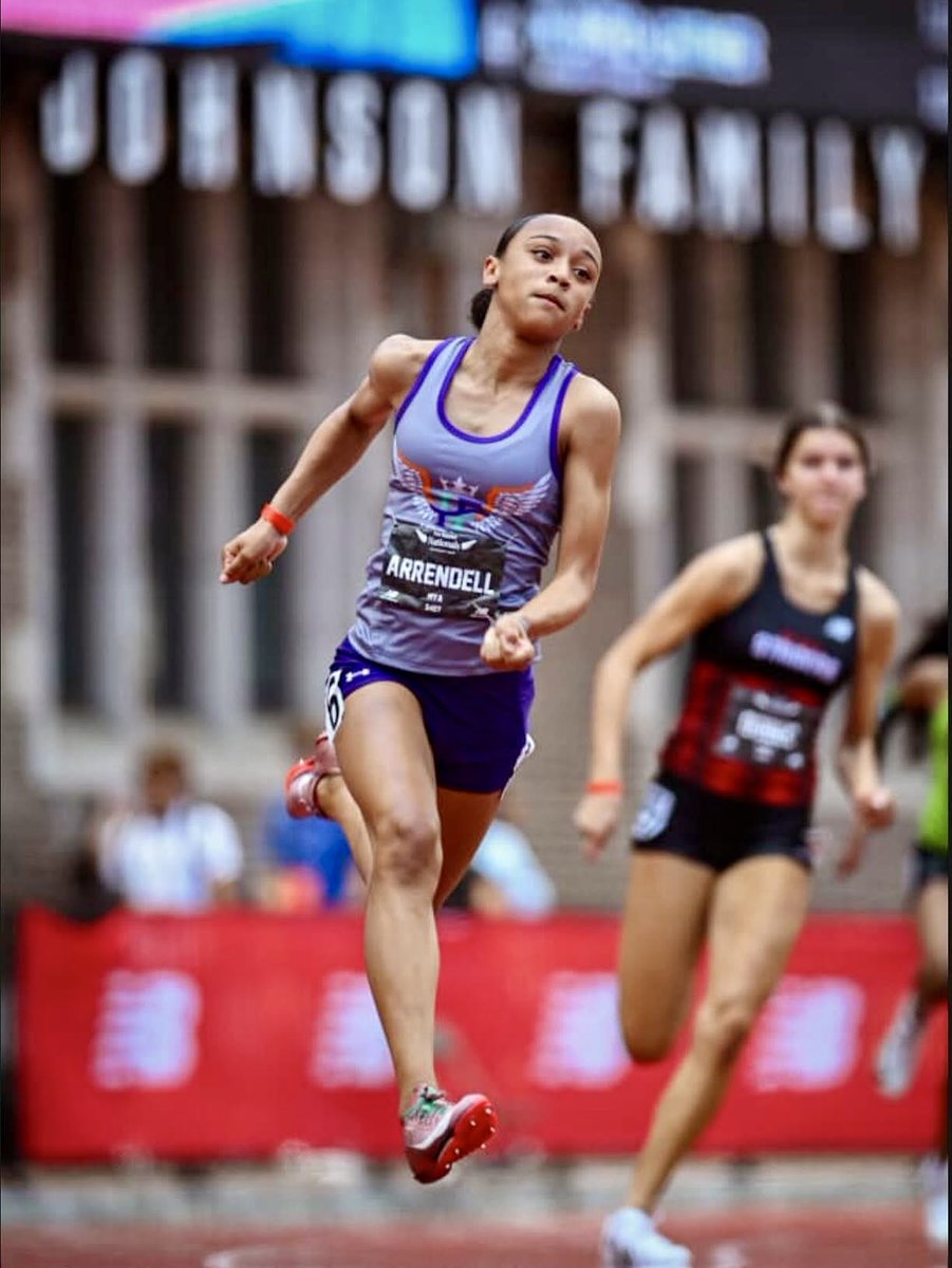 aka_themamba's tweet image. Future Glenelg (‘29) star Mya Arrendell ran the third all-time fastest time in the world (14U) in the 200m at the New Balance Nationals today with a time of 23.21, .41 seconds faster than Ebony Robinson’s MPSSAA record of 23.64. Robinson was a NCAA champ at Florida. Incredible.