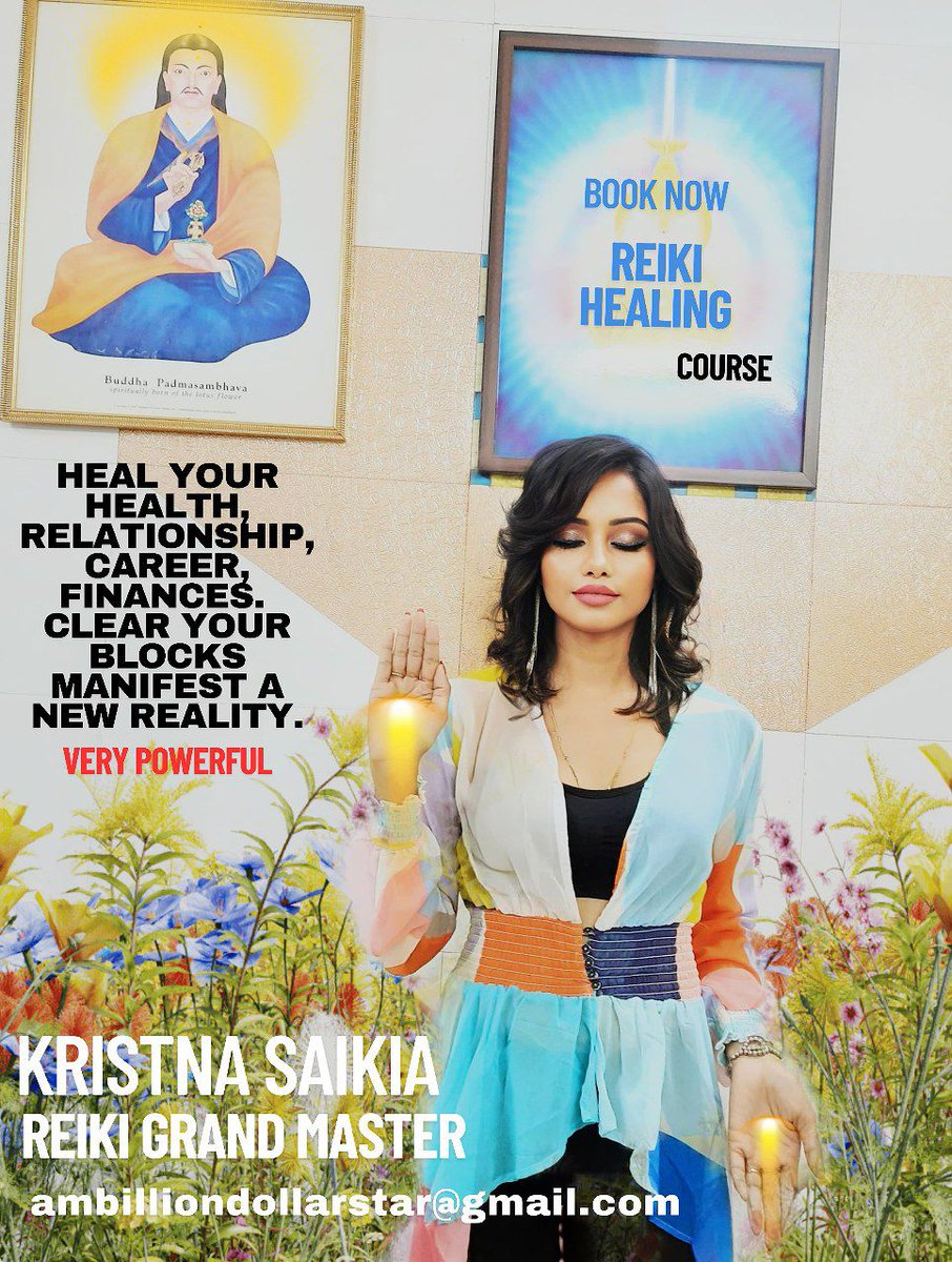 Reiki Healing is powerful for all areas of life, offering quick relief from intense pain and promoting healing at the cellular level. It also contributes to a youthful look and glowing skin. Course Level 1,2 ,Master &amp; Grand Master level 

Kristna Saikia 
Reiki Grand Master
