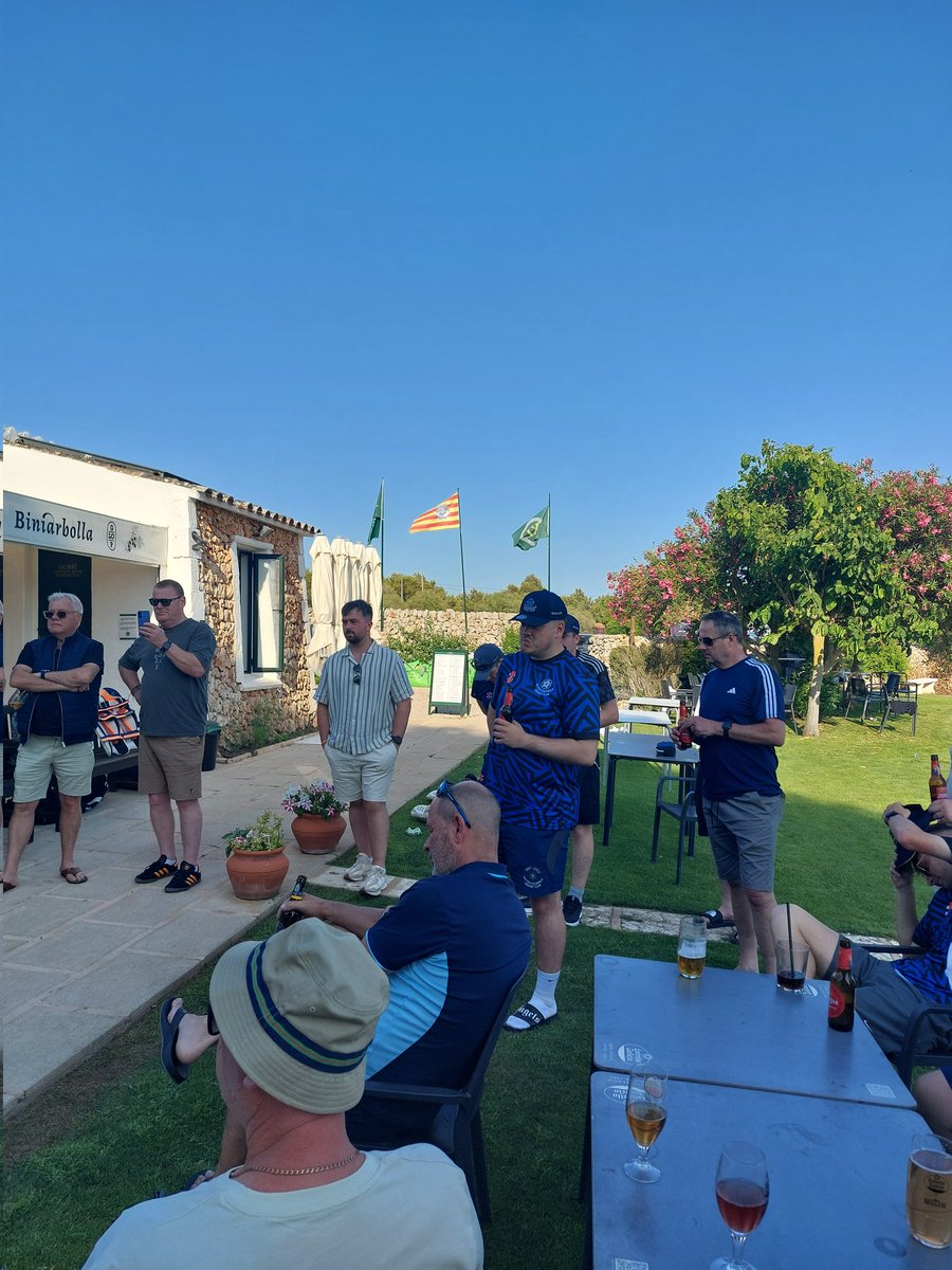 SUNDAY RESULT: (35 overs) 

Sutton Coldfield CC: 234-6
L. Bishop 86, H. Reindl 46*

Menorca: 110ao
R. Morgan 29
H. Reindl 4-13, H. Williams-Lucas 3-7

menorca.play-cricket.com/website/result…