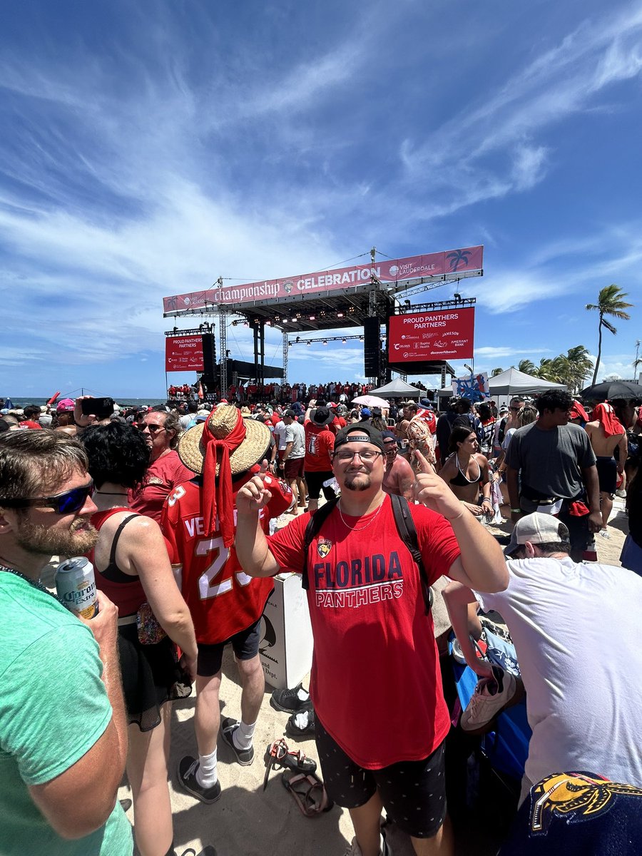 DeepSea_Takes's tweet photo. What a day Panthers fam ☀️🐱🏒🏆

#TimetoHunt #StanleyCup https://t.co/CEZD5RXkWr