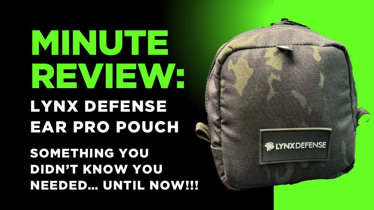 christian_grest's tweet image. New video out on the @lynxdefense ear pro pouch. I think these are one of the coolest things I’ve seen in a while. Been using the heck out of it! Even has enough extra room to keep my shot timer in it. #lynxdefense #hearingprotection #earpro #pouch 

youtu.be/8YdF8TWDjuY
