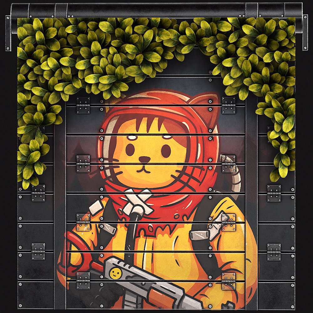 Phase_ws's tweet image. My new @playrust skin, the "A-paw-calypse Garage Door", illustration drawn by me 🐈🐈⬛🐈
(Some of the alternate names I came up with: Pawtection GD, Meowclear Fallout GD)
You can vote and favorite it here 🐱:
steamcommunity.com/sharedfiles/fi…
@playrust
#rustworkshop #rust #rustskins