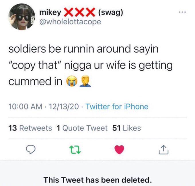 the US military will spend millions of dollars on propaganda only for some tweet like this to undo it all