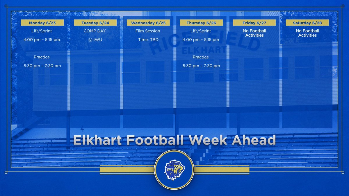 Elkhart High School Football (@elkhartlionsfb) on Twitter photo 