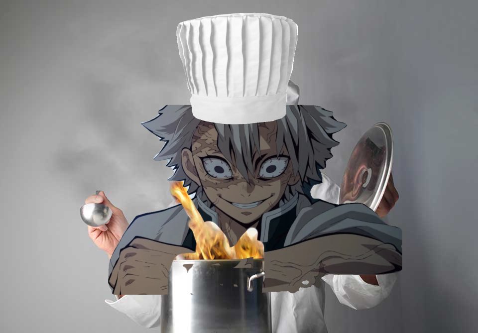 ypeachcat's tweet image. Sanemi #badcook