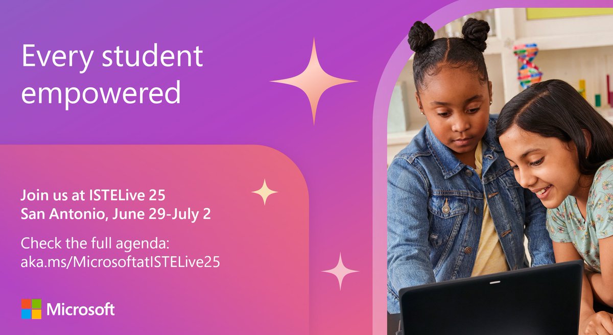 One week and counting until #ISTELive25.  I hope to connect with you in the <a href="/MicrosoftEDU/">Microsoft Education</a> Learn Live Classroom! Lots of amazing interactive sessions!