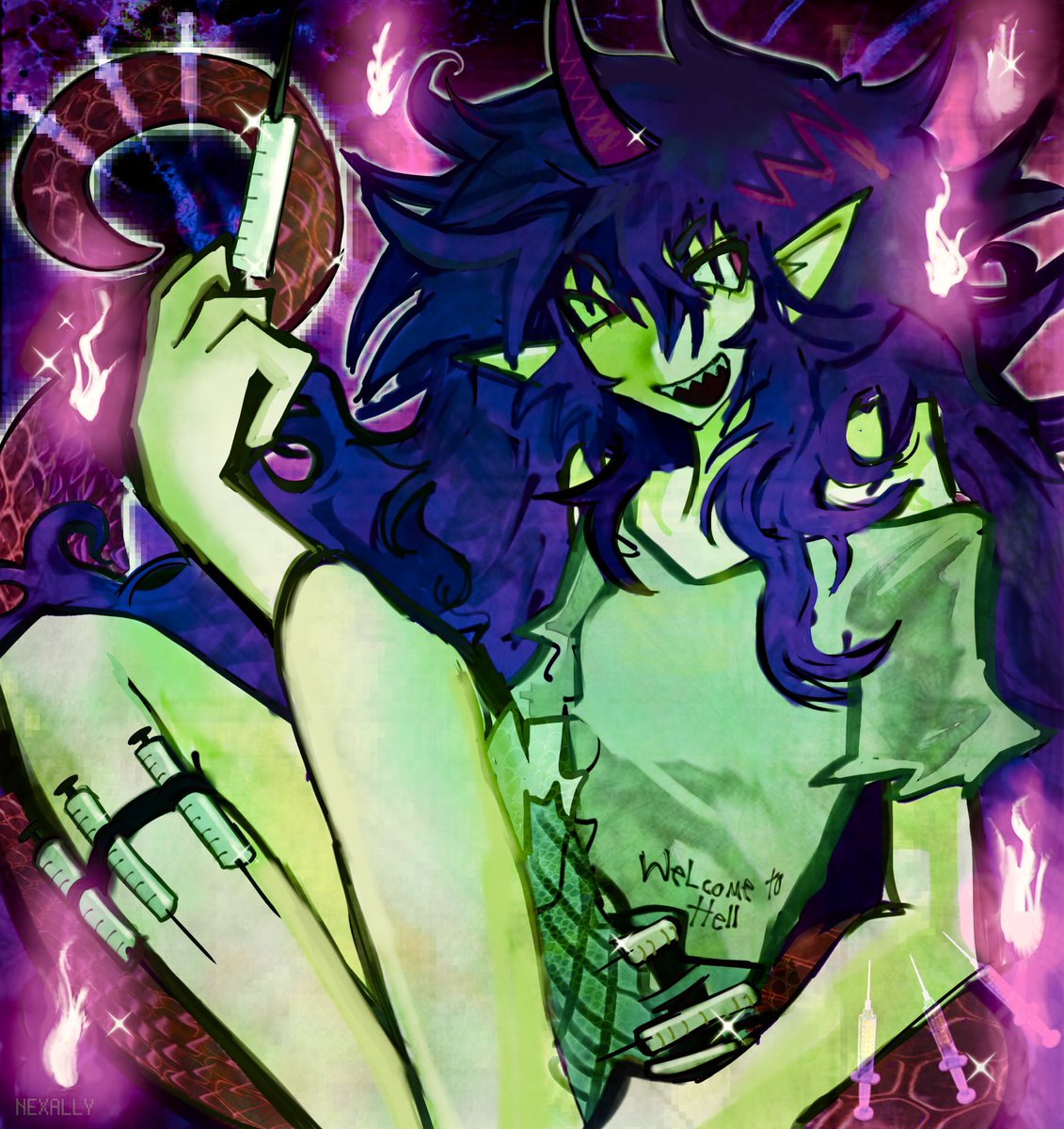 NEXFEF's tweet image. 💉🩸lowkey forgot to post here #touhou19