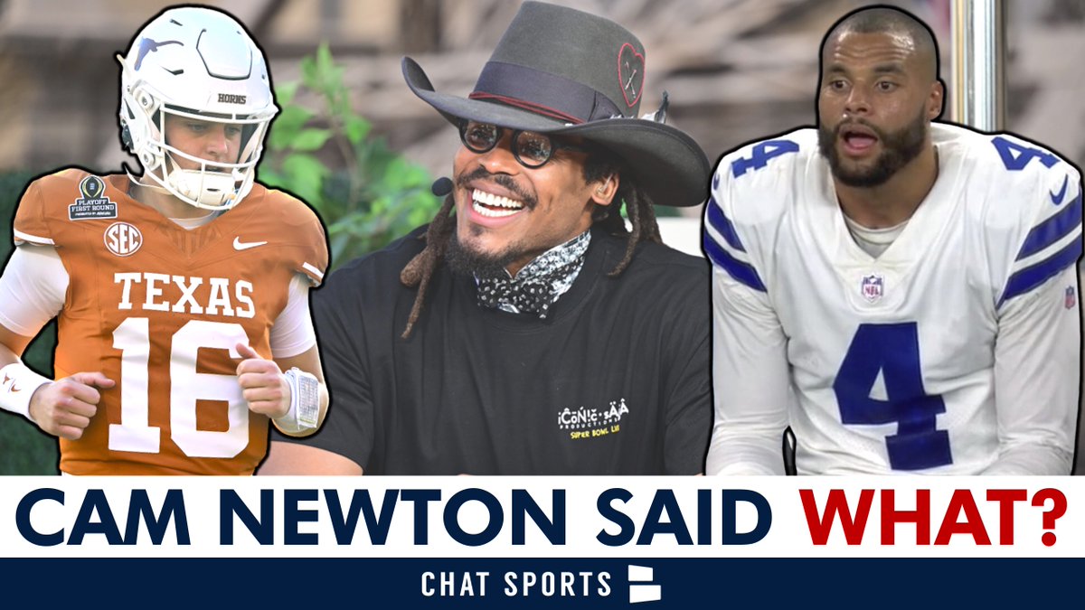 Tom Downey (@whatgoingdowney) on Twitter photo Cam Newton had some WILD claims on Dak Prescott, Arch Manning and the Cowboys
But there some issues that should be obvious with Cam's idea...
WATCH: youtube.com/watch?v=26VBYx…
<a href="/ChatSports/">Chat Sports</a> Cam Newton had some WILD claims on Dak Prescott, Arch Manning and the Cowboys
But there some issues that should be obvious with Cam's idea...
WATCH: youtube.com/watch?v=26VBYx…
<a href="/ChatSports/">Chat Sports</a>