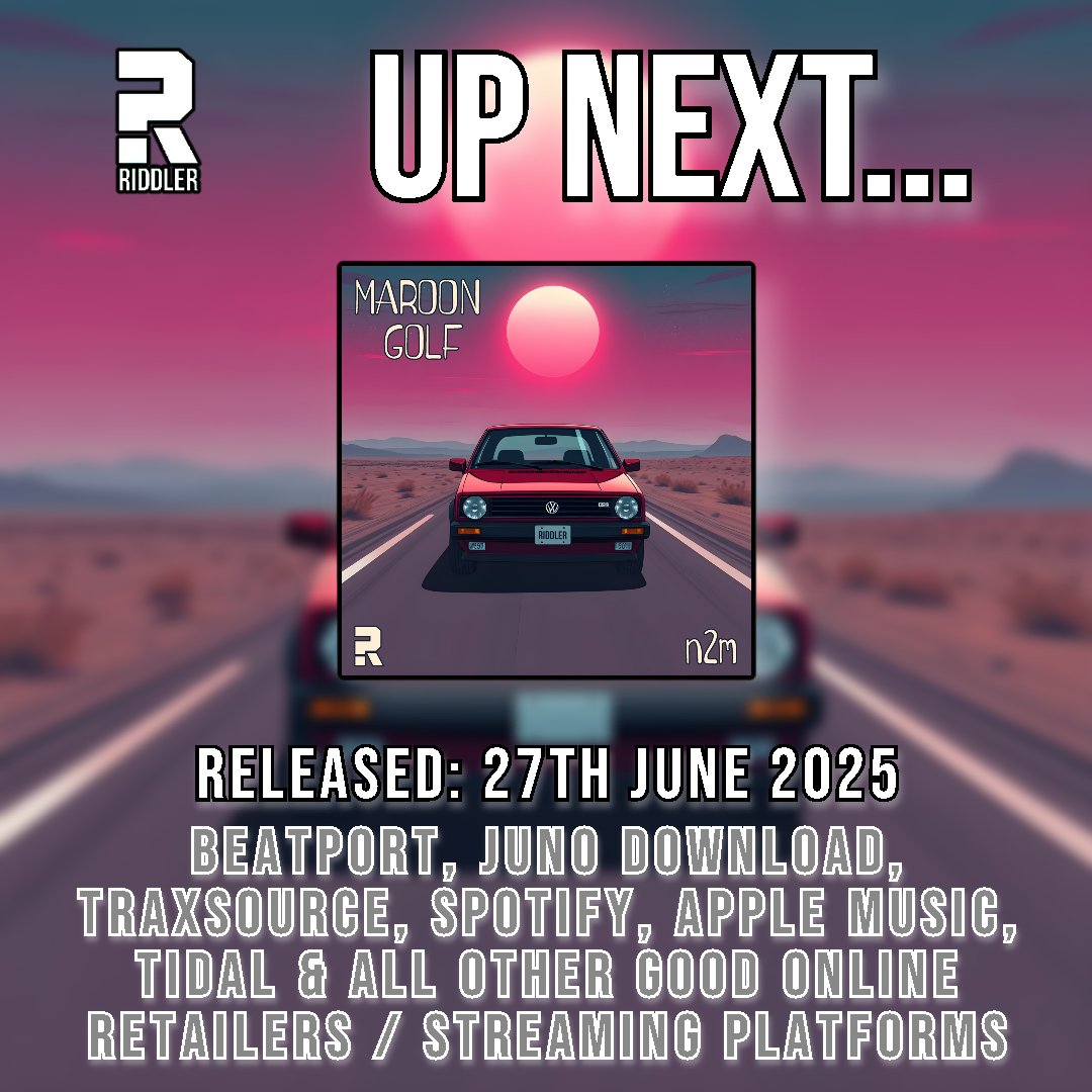 nukg247's tweet photo. Maroon Golf (@maroongolf) returns again this Friday c/o one of UK Garage's longest-running labels, Riddler.
Preview / save / order π https://t.co/N4ZdqbUvgt
#NUKG #NUKG247 #newUKGarage #newUKG #UKGarage #UKG #MaroonGolf #N2M #RiddlerRecords https://t.co/FRtcdF9Z8J