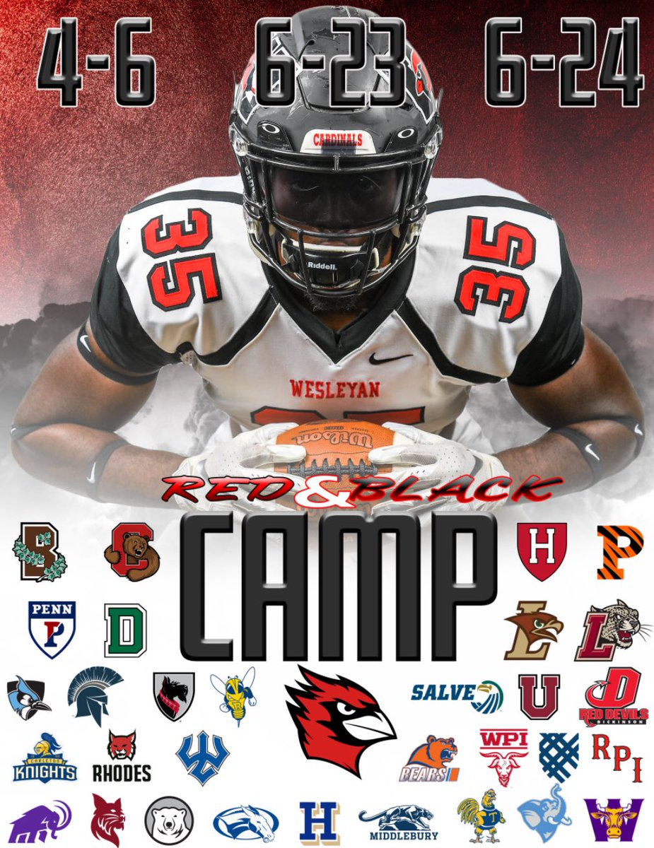 John Stadler 2028 QB (@john_stadlerqb) on Twitter photo Looking forward to my first visit at <a href="/Wes_Football/">Wesleyan University Football</a> tomorrow for the Red & Black camp! Can’t wait to compete, have some great conversations with coaches and build relationships! #DTN <a href="/CoachDiCenzo/">Dan DiCenzo</a> <a href="/CoachDBenoit/">David Benoit</a> <a href="/Coach_Lud/">Eric Ludwig</a> <a href="/CoachFielding/">Andover High School Varsity Football</a> <a href="/PactPerformance/">Pact Performance</a> <a href="/M2_QBacademy/">M2 QB Academy</a> Looking forward to my first visit at <a href="/Wes_Football/">Wesleyan University Football</a> tomorrow for the Red & Black camp! Can’t wait to compete, have some great conversations with coaches and build relationships! #DTN <a href="/CoachDiCenzo/">Dan DiCenzo</a> <a href="/CoachDBenoit/">David Benoit</a> <a href="/Coach_Lud/">Eric Ludwig</a> <a href="/CoachFielding/">Andover High School Varsity Football</a> <a href="/PactPerformance/">Pact Performance</a> <a href="/M2_QBacademy/">M2 QB Academy</a>