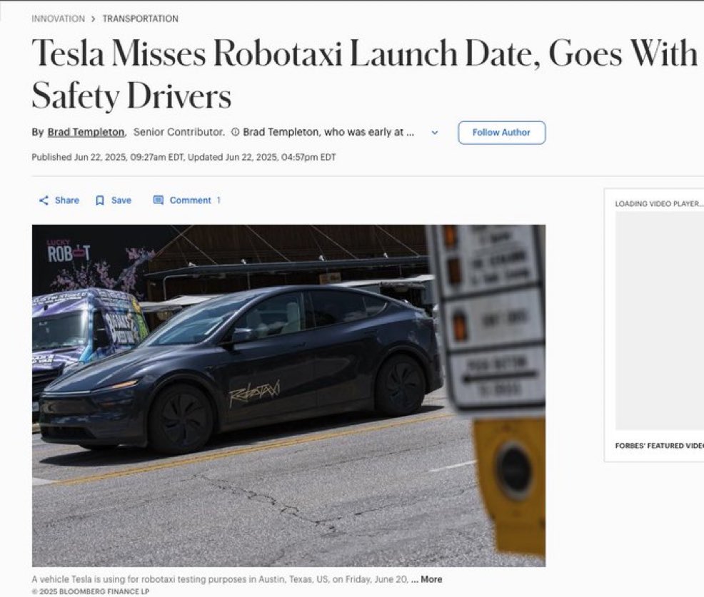 They didn’t miss their launch date, and there are no drivers in the car. 

The media misreported the launch date.