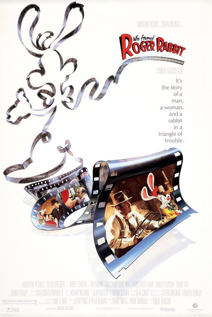 FilmNewsNos's tweet photo. 🎬MOVIE HISTORY: 37 years ago today, June 22, 1988, the movie 'Who Framed Roger Rabbit' opened in theaters!

#BobHoskins #ChristopherLloyd #CharlesFleischer #StubbyKaye #KathleenTurner #LouHirsch #MelBlanc #JoeAlaskey #WayneAllwine #JimCummings #NancyCartwirght #BillFarmer https://t.co/N8HyAV4cYl