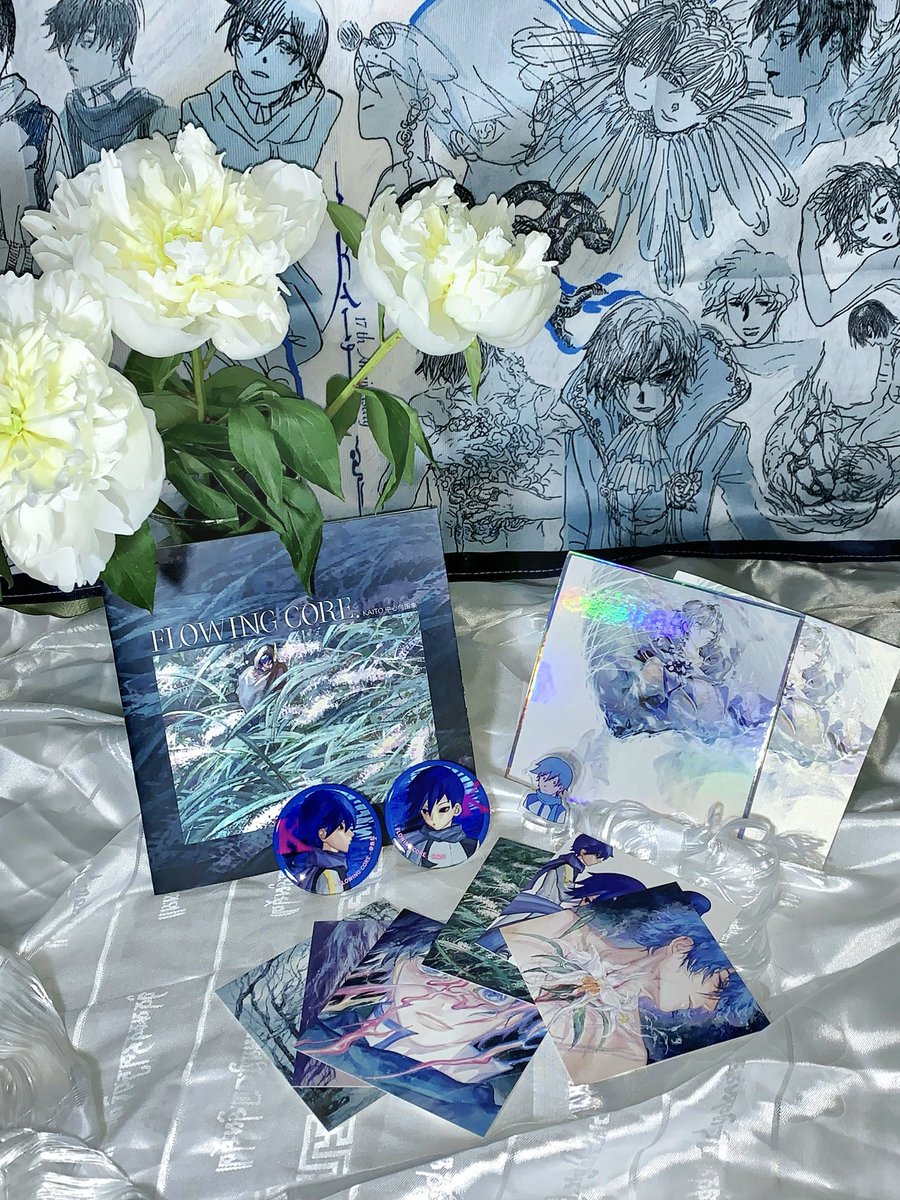 kann11063's tweet photo. 💙むかしのイラスト本《FLOWING CORE》#KAITO https://t.co/uaVtZGZlJv