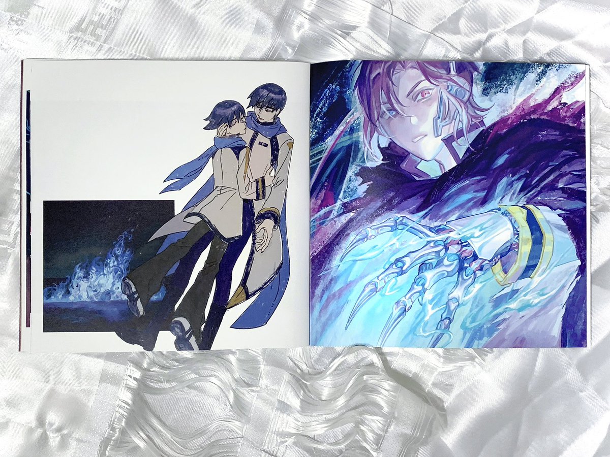 kann11063's tweet photo. 💙むかしのイラスト本《FLOWING CORE》#KAITO https://t.co/uaVtZGZlJv