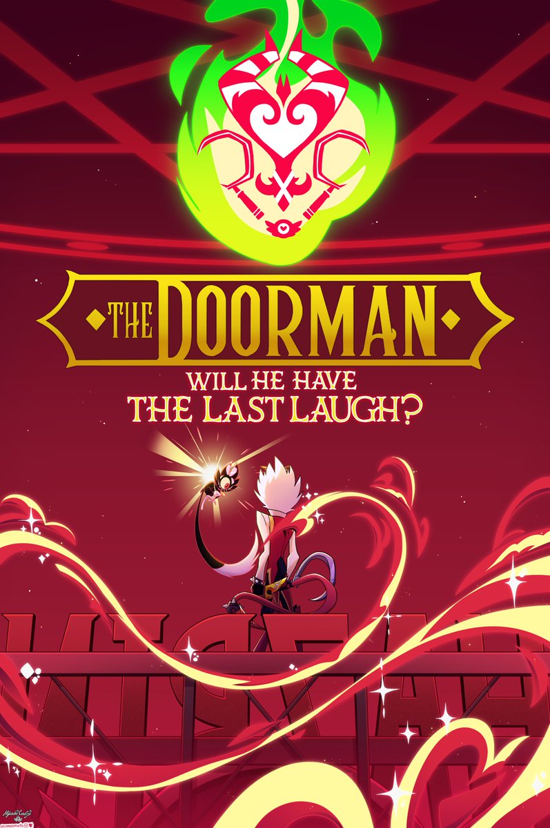 CorazonArts's tweet image. Hey guys! Today I'm proud to show the Teaser Poster for #theDoorman! And this is just the beginning, there will be an announcement soon! Thank you for the support!
Colored by @katya_sair
#HelluvaBoss #HazbinHotel #Hellaverse #Aless #fanart #HazbinHotelFanart #HelluvaBossFanart