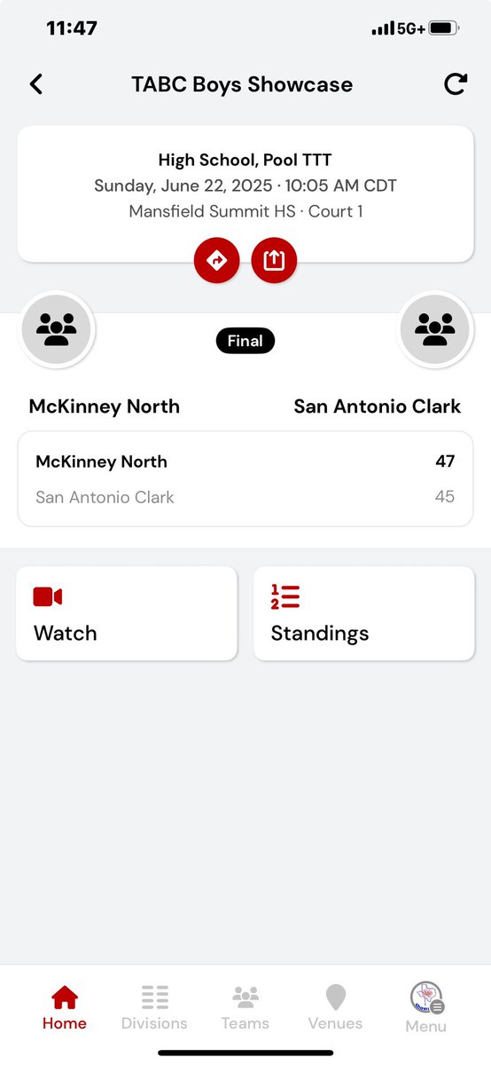 Demarkus Barnes (@coachbarnes1911) on Twitter photo McKinney North 47
San Antonio Clark 45
<a href="/MNHSboyshoops/">MNHS Bulldogs Boys Basketball</a> <a href="/Tabchoops/">ππΌπ½πΎππ</a> <a href="/hoopinsider/">Hoopinsider</a> McKinney North 47
San Antonio Clark 45
<a href="/MNHSboyshoops/">MNHS Bulldogs Boys Basketball</a> <a href="/Tabchoops/">ππΌπ½πΎππ</a> <a href="/hoopinsider/">Hoopinsider</a>