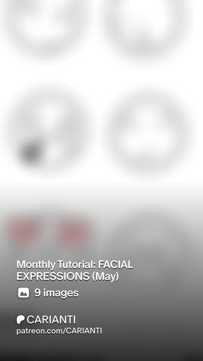 This month's tutorial on Patreon is facial expressions!!
Sign up for the Performer Tier on Patreon to see more!
patreon.com/CARIANTI?utm_c…