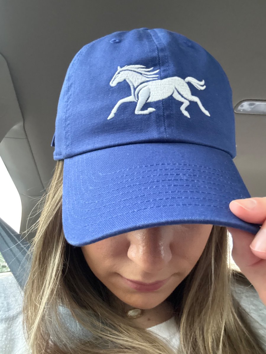 PostTimeApparel's tweet image. Check out our Post Time Classic Cap!  Post Time horse embroidered on front and “It’s Post Time” embroidered on the back. High quality custom hat for a great price and free shipping.  Visit posttimeapparel.com for more details and additional products.  It’s Post Time!