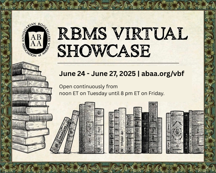 Don't Miss the ABAA RBMS Virtual Showcase at abaa.org/vbf (June 24-27, 2025)   - mailchi.mp/abaa/dont-miss…