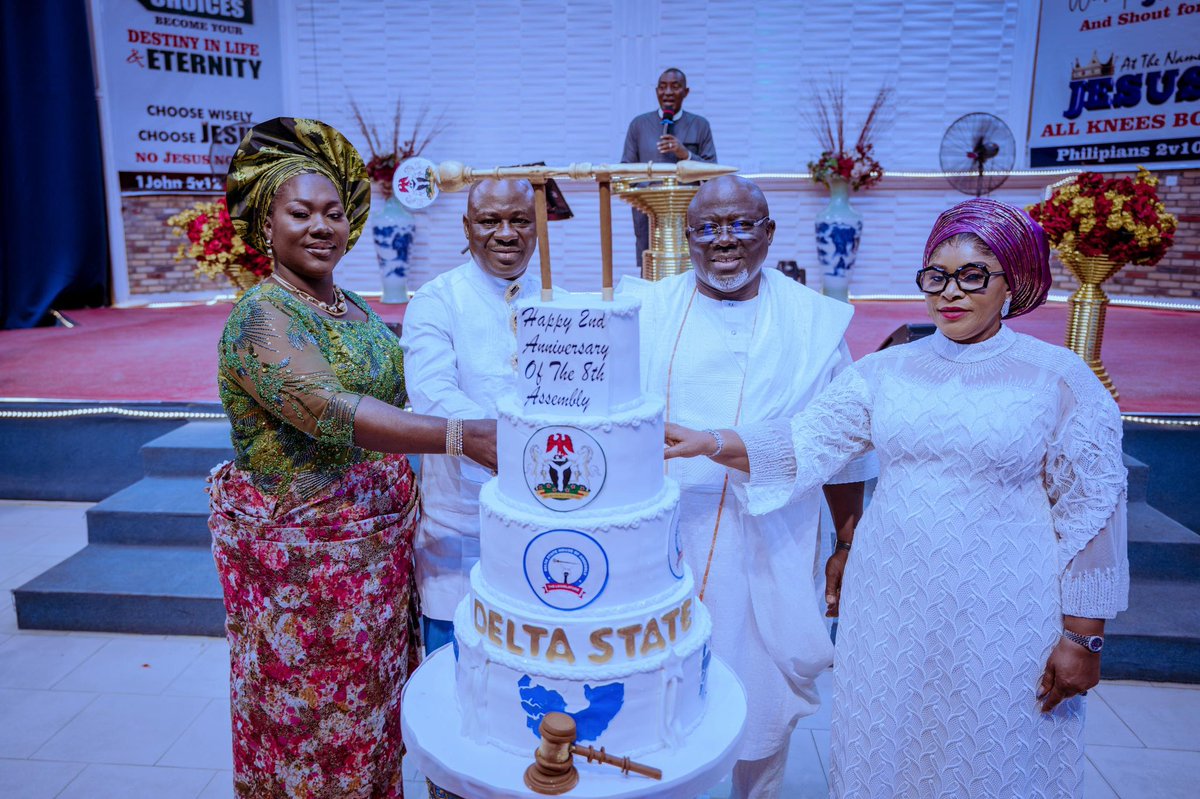 RtHonSheriff's tweet image. It was with joy and a pleasure to join the leadership of the 8th Assembly of the Delta State House of Assembly, led by the Honourable Speaker, Rt. Hon. Emomotimi Dennis Guwor, at a Thanksgiving Service today to mark the 2nd Anniversary of the 8th Assembly. The event took place at…