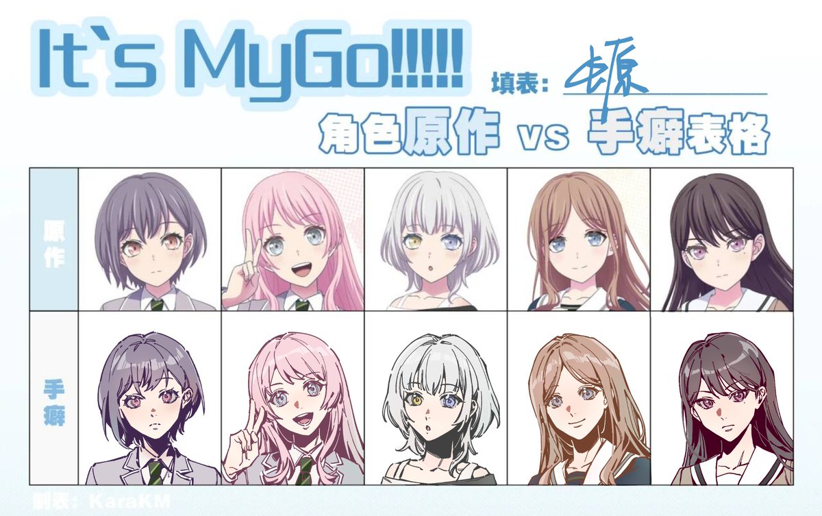 riyue1031's tweet photo. 🖌问卷

#MyGO #AveMujica #BanGDream https://t.co/T8WtFtGDmq
