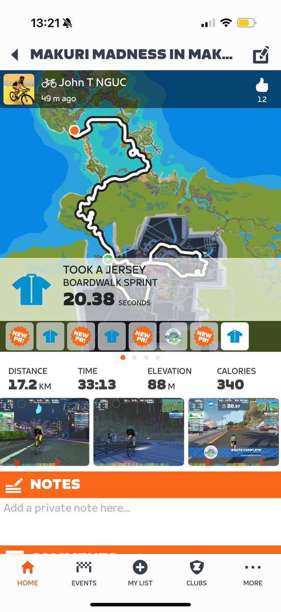 What a week on <a href="/GoZwift/">Zwift</a>  start with 3 green jerseys out 4 four on one route friday, then second days gets me to Level 62 for 61 in a quick time, and then I end the with 102Km under the belt.
