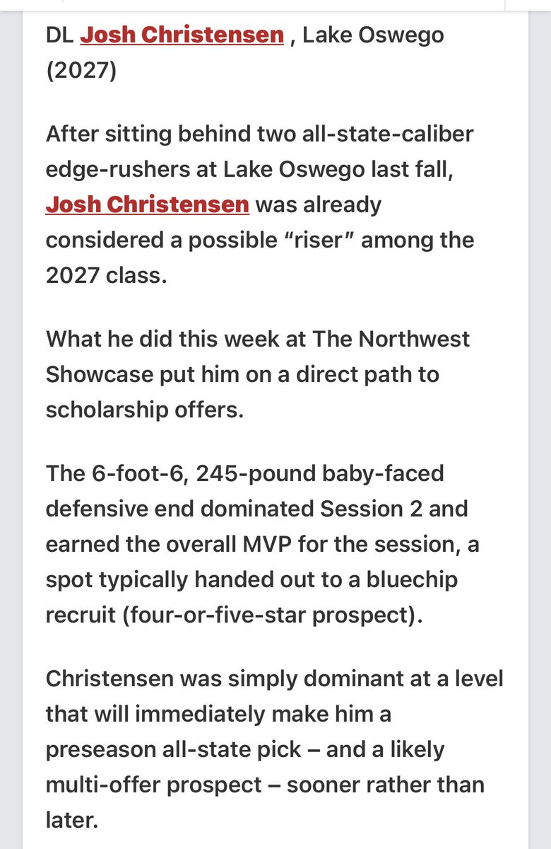 WellsCaleb51's tweet photo. TIMING⏰💭

‘27 DL Body 6’6 245..Crazy Upside

@ChristensenJosh

@B12PFootball #JUSTWORKIN https://t.co/qLM3stAxPG