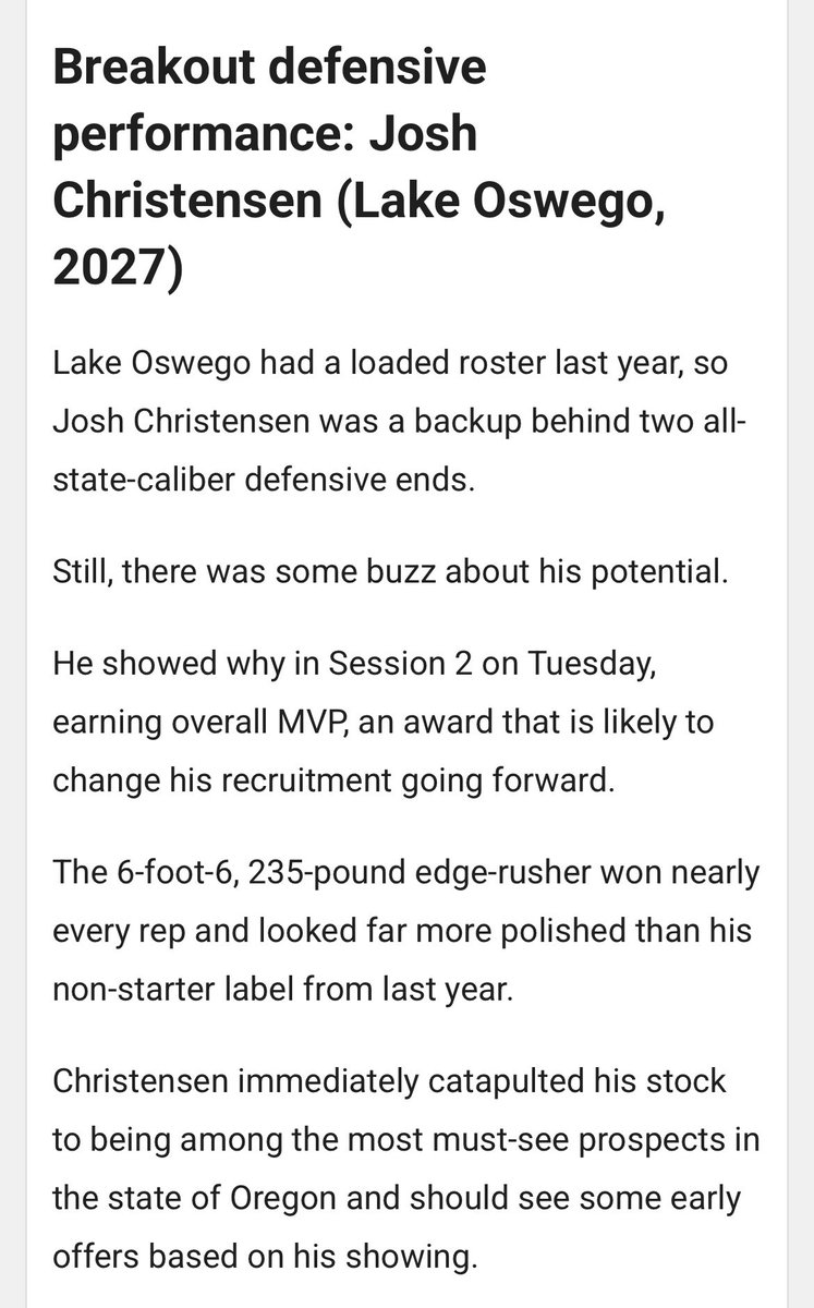 DBD_Stretch (@wellscaleb51) on Twitter photo TIMING⏰💭
‘27 DL Body 6’6 245..Crazy Upside
<a href="/ChristensenJosh/">Josh Christensen</a>
<a href="/B12PFootball/">Big12Performance</a> #JUSTWORKIN TIMING⏰💭
‘27 DL Body 6’6 245..Crazy Upside
<a href="/ChristensenJosh/">Josh Christensen</a>
<a href="/B12PFootball/">Big12Performance</a> #JUSTWORKIN